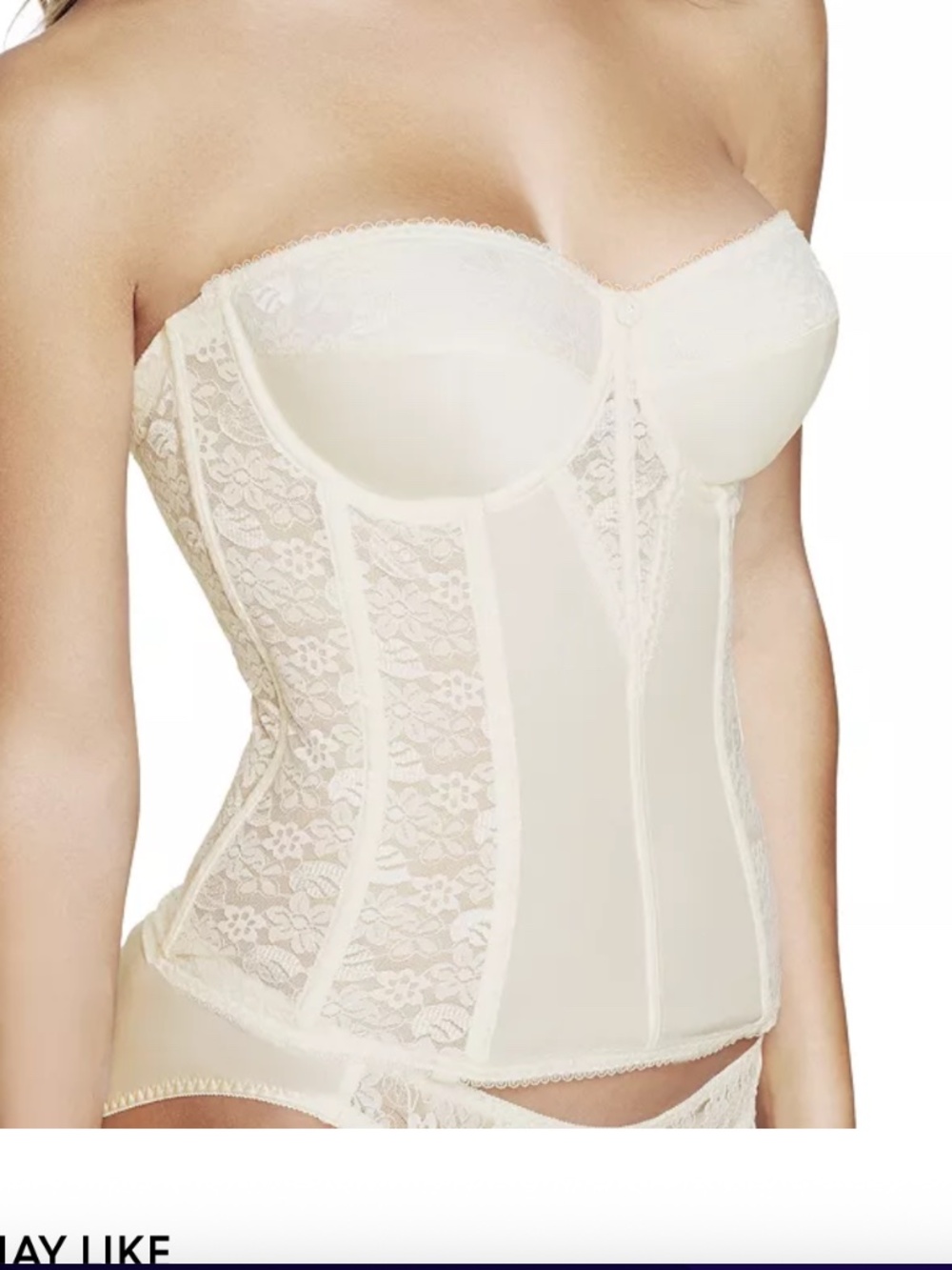 Dominique Cream Lace Colette Bustier Corset 36C
